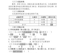 2023年河北省高職單招考試十類 和高職單招對口電子電工類、對口計算機類 文化素質（數學）考試大綱